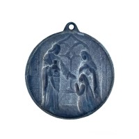 Medalion z podobizną Jezusa Chrystusa i dziewczynki